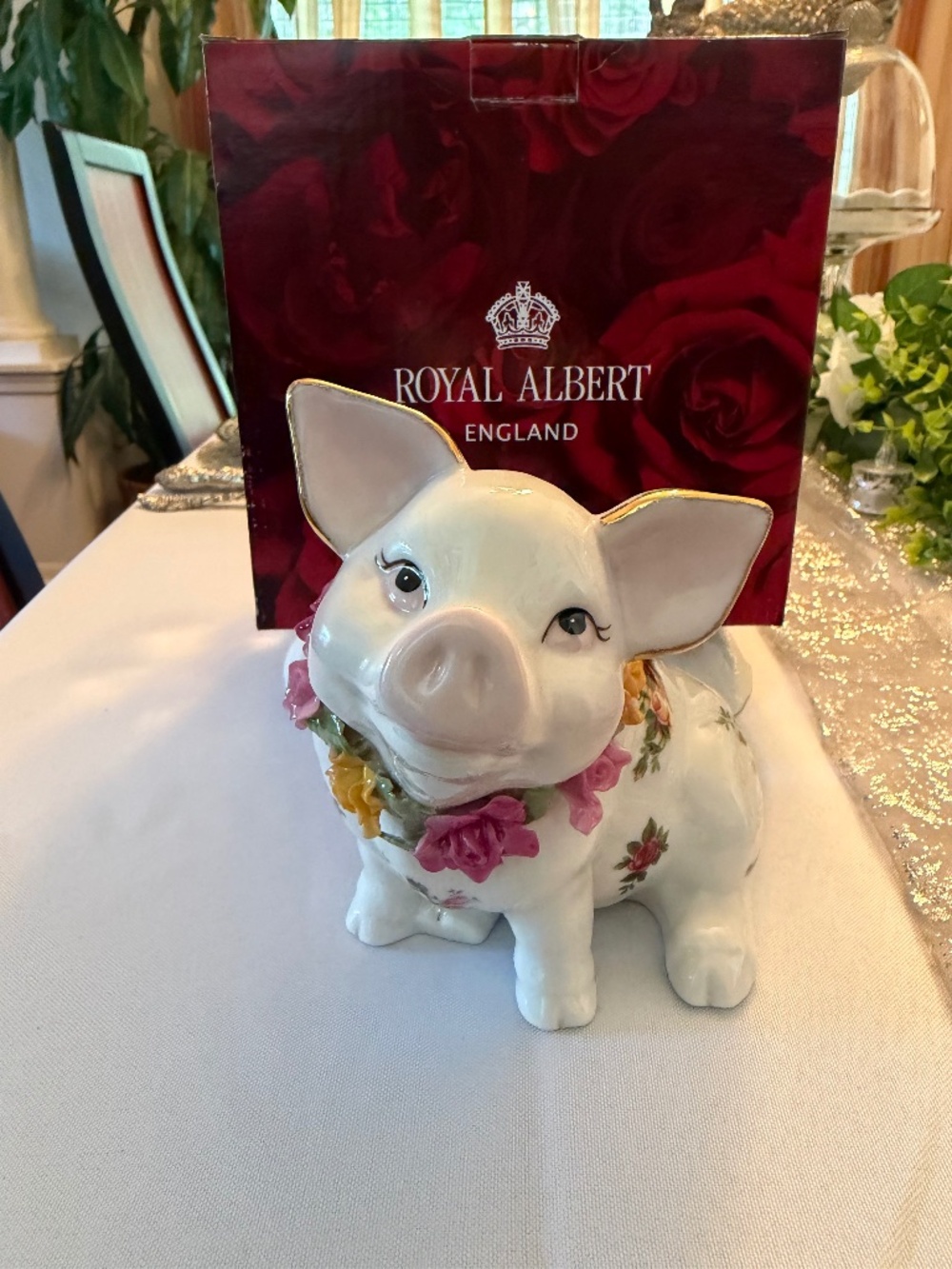 Royal Albert Old Country Roses Piggy Bank